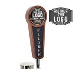 Personalized Chalkboard Beer Tap Handle - Walnut