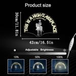 High Class Cowboy Neon Sign for Man Cave