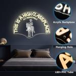 High Class Cowboy Neon Sign for Man Cave