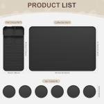 Silicone Coffee Mat with Coasters for Man Cave