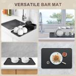 Silicone Coffee Mat with Coasters for Man Cave
