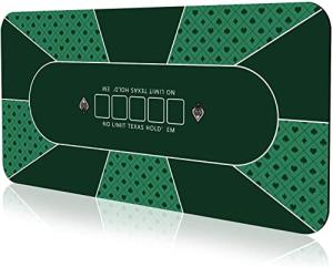70"x35" Portable Poker Mat for 8 Players