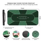 70"x35" Portable Poker Mat for 8 Players