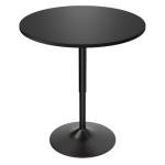 Adjustable Height Round Bar Table in Black