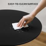 Adjustable Height Round Bar Table in Black