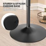 Adjustable Height Round Bar Table in Black