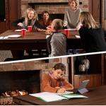 7' Multi Game Pool Table with Dining Top