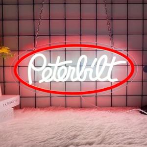 Peterbilt Neon Wall Sign - Dimmable LED Decor