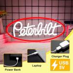 Peterbilt Neon Wall Sign - Dimmable LED Decor
