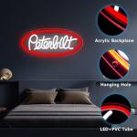 Peterbilt Neon Wall Sign - Dimmable LED Decor