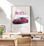 9-Piece Racing Car Posters for Man Cave