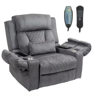 Big Man Power Lay Flat Recliner with Heat