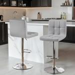 Modern Adjustable Bar Stools Set of 2