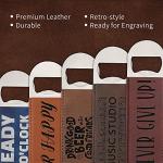 Stainless Steel Flat Bottle Opener Set with Leather Handle
