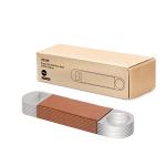 Stainless Steel Flat Bottle Opener Set with Leather Handle