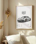 9-Piece Racing Car Posters for Man Cave