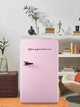 Retro Pink Compact Fridge with Bottle Opener