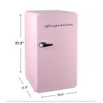 Retro Pink Compact Fridge with Bottle Opener