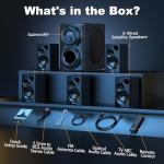 5.1 Surround Sound System with Powerful Subwoofer