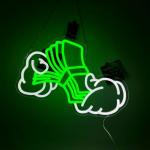 Dimmable Money Neon Sign for Man Cave