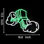Dimmable Money Neon Sign for Man Cave