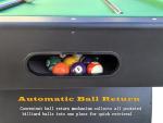 84" Pool Table with Automatic Ball Return