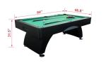 84" Pool Table with Automatic Ball Return