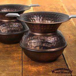 Hand-Hammered Copper Spittoon Ashtray - Vintage Style