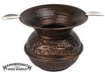 Hand-Hammered Copper Spittoon Ashtray - Vintage Style