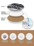 Absorbent Black Marble Drink Coaster Set of 6