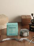 Absorbent Black Marble Drink Coaster Set of 6