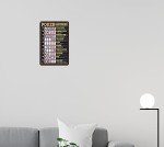 Vintage Poker Hands Metal Sign for Game Room