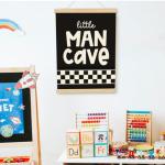 Little Man Cave Sign for Boys' Room Decor