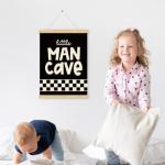 Little Man Cave Sign for Boys' Room Decor