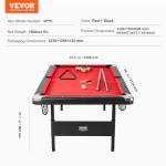 VEVOR 7 ft Foldable Billiards Table Set