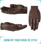 Hand-Shaped Cast Iron Cigar Ashtray and Tray