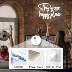 Happy Place Neon Sign for Man Cave Decor