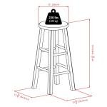 Rustic Gray 29" Square Leg Bar Stool