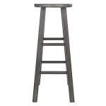 Rustic Gray 29" Square Leg Bar Stool