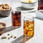 6 Pack 16 oz. Glass Can Shaped Cups