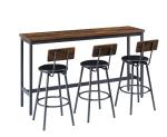 Elevon Long Bar Table Set with 3 Stools