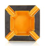 Outdoor Cigar Ashtray - Large Yellow 8" Square