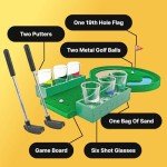 Miniature Golf Drinking Game Set for Parties
