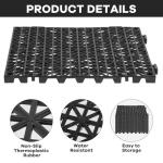 12-Piece Interlocking Anti-Slip Bar Mats
