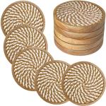 5-Pack Absorbent Wooden Coasters for Drinks