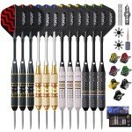 Professional Steel Tip Darts Set - 12 Pieces