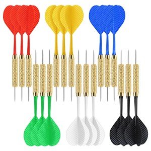 Accmor 18 Pack Metal Steel Tip Darts Set