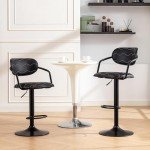 VECELO Adjustable Swivel Bar Stools Set of 2