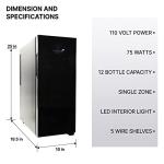 Koolatron 12-Bottle Wine Cooler and Fridge