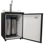EdgeStar KC3000SS Full Size Kegerator - Black/Steel